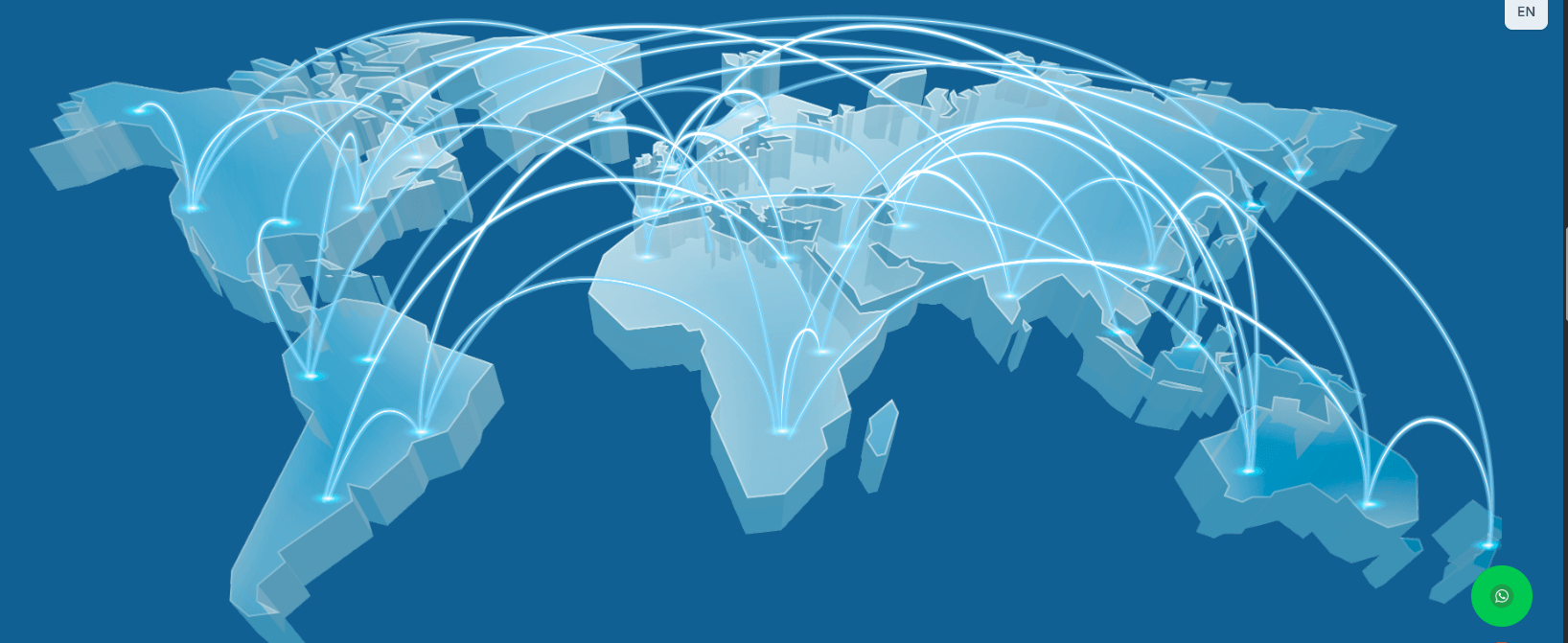 Global connection network representing SokoAfrica's reach
